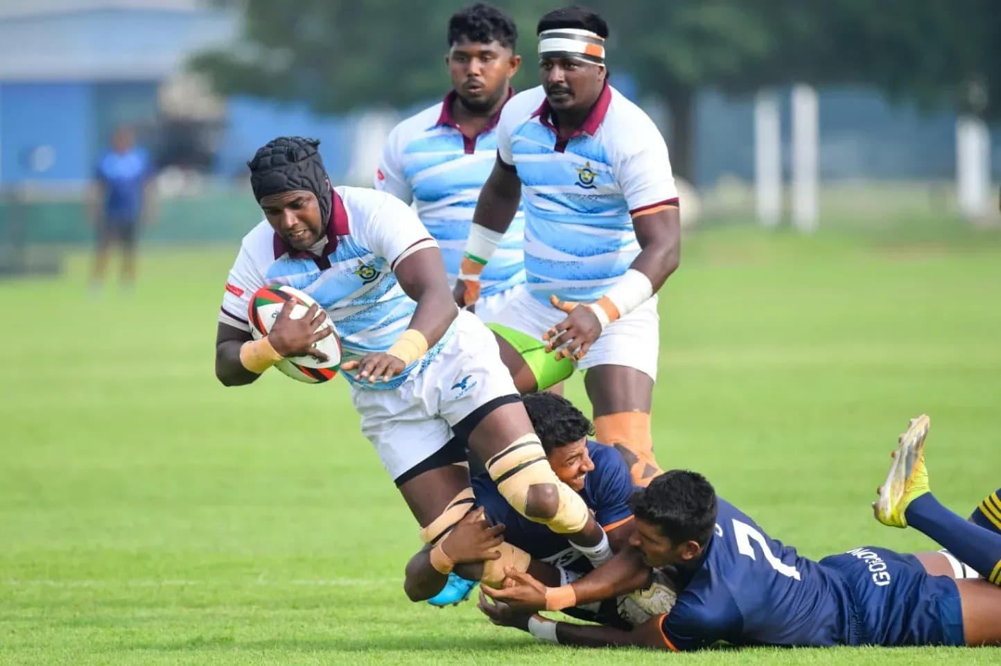 Air Force Break Through Police Defence to Claim Victory