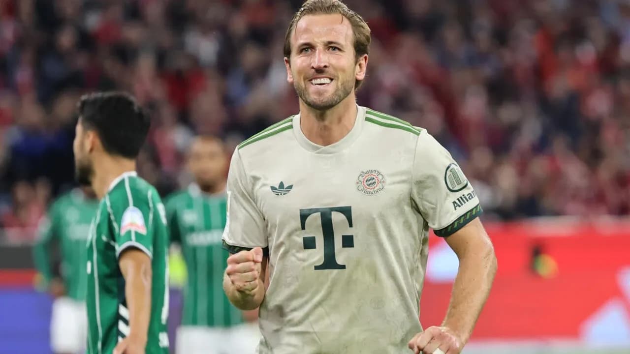 Bayern Reach 100 Goals in Record Time Thanks to Kane’s Double