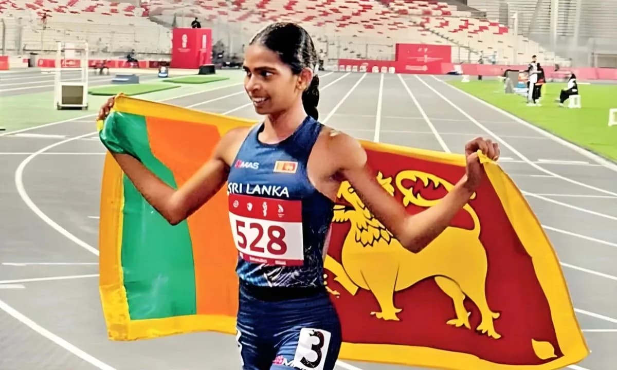 Nethmi Gimhani Wins Bronze in Women’s 1,500m at Asian Youth Games
