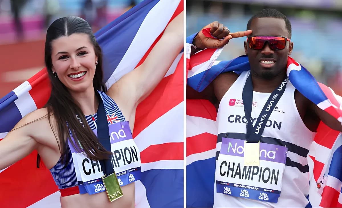 Hunt and Glave Dominate 100m Finals at British Championships