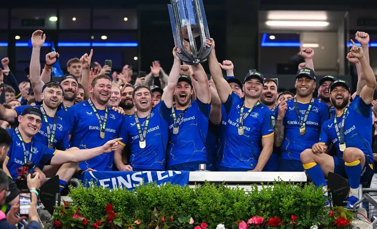 Leinster dominate Bulls with five-try win to retain URC title