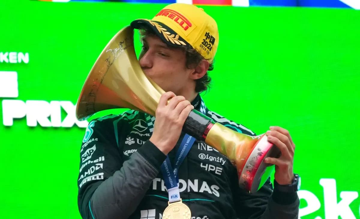 Andrea Kimi Antonelli claims victory at the Chinese Grand Prix