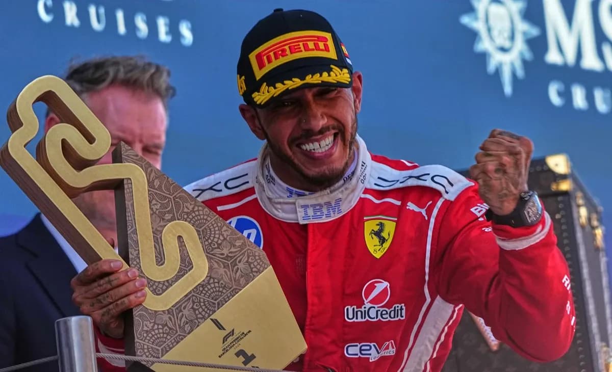 Hamilton ends Antonelli’s streak as Ferrari secures first win
