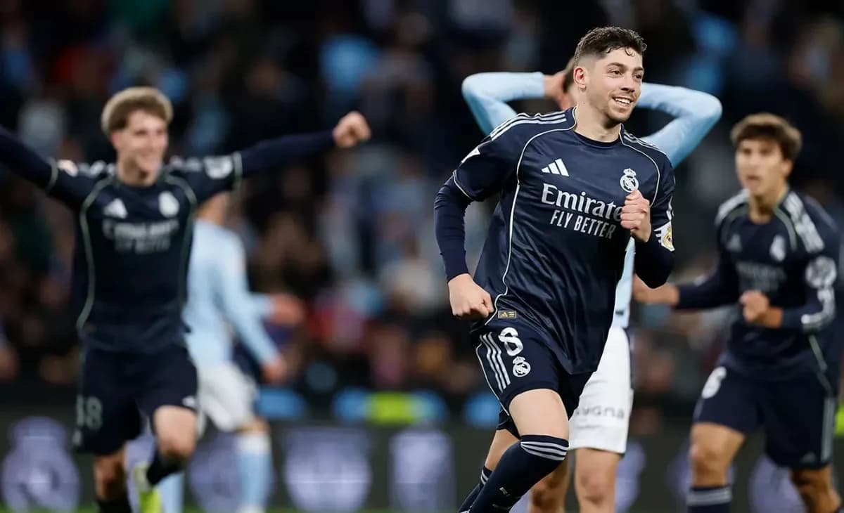 Late Valverde Goal Seals 2-1 Victory for Real Madrid Over Celta