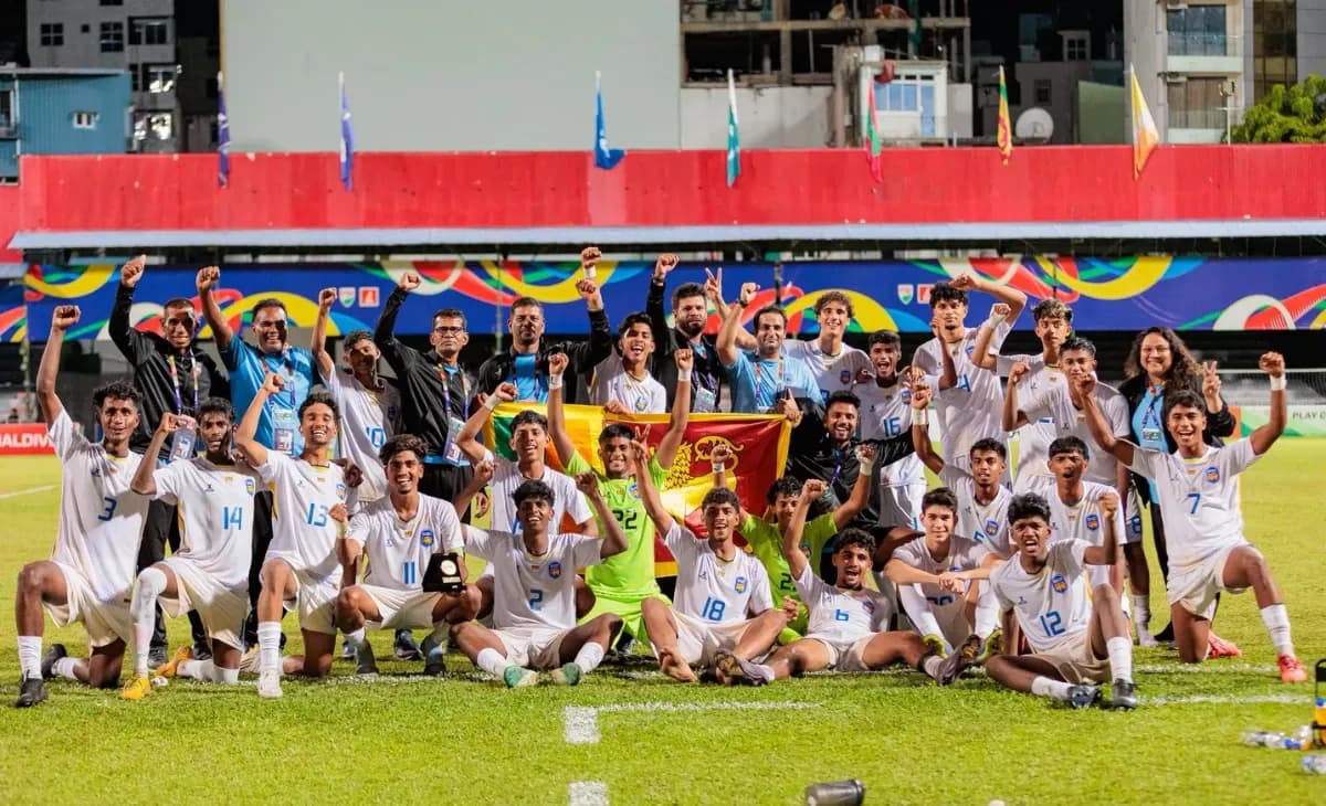 Sri Lanka national under-20 football team Seal Comeback Victory
