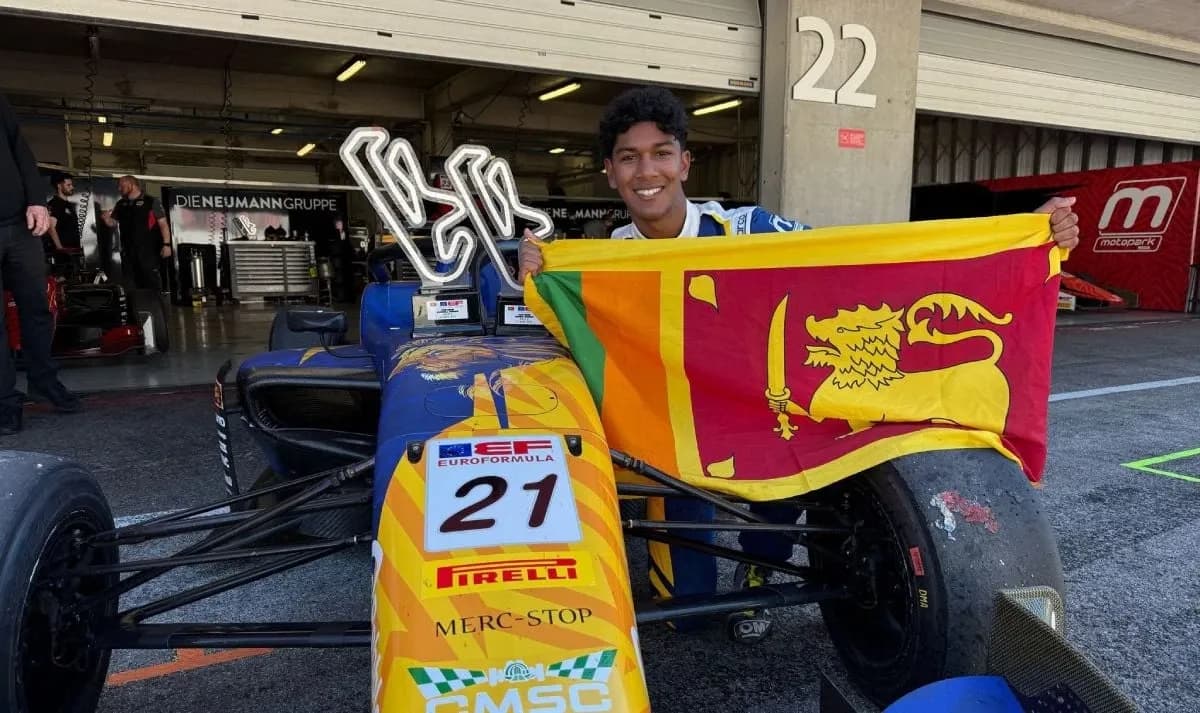 Sri Lankan Racer Yevan David Wins Euroformula Open Rookie Championship