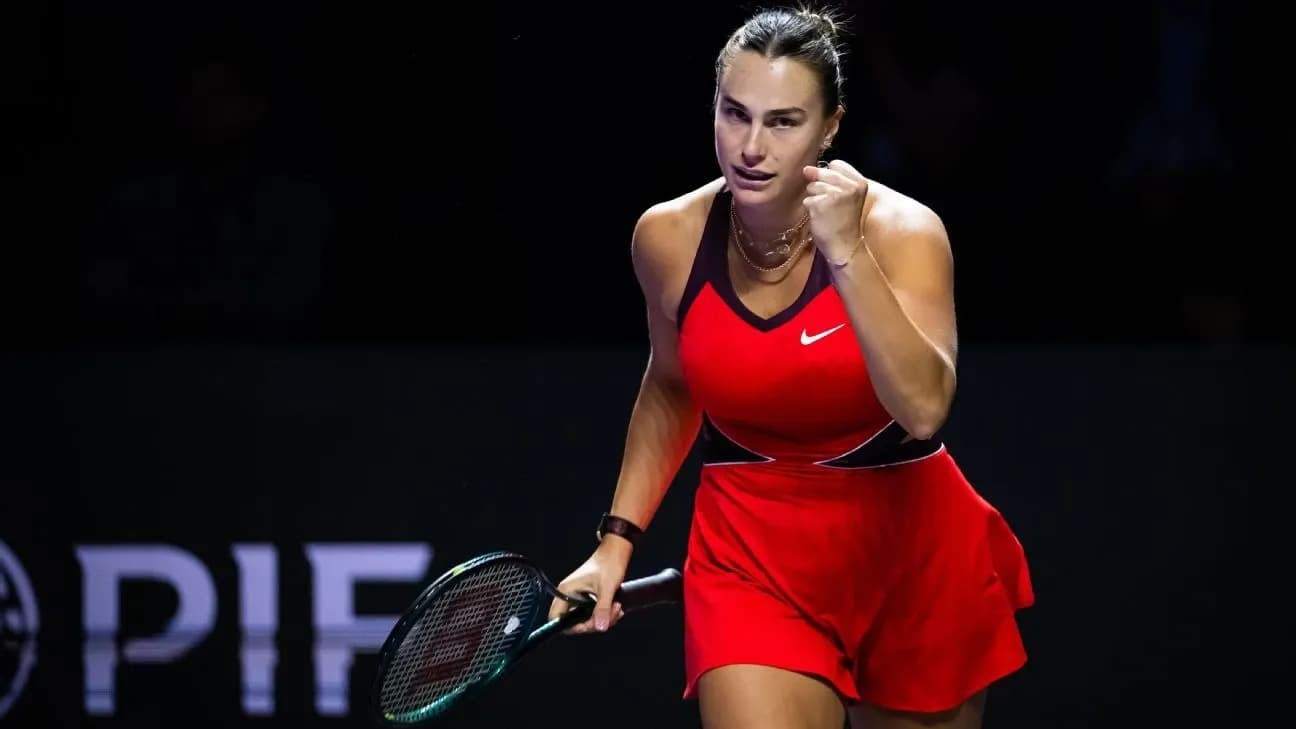 Aryna Sabalenka Crushes Pegula in WTA Finals Showdown
